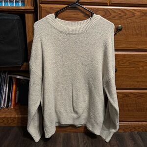 Dazy-Less Fluffy Knit Drop Shoulder Sweater